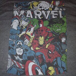 Marvel Comics Graphic T-Shirt, Gray, 3XL